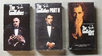 THE GODFATHER VHS TAPES PARTS 1-3