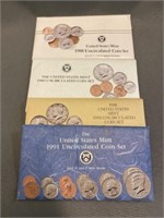 (4) Uncirculated U.S. Mint Sets