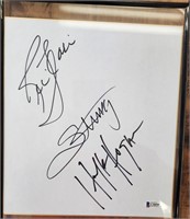 Signed Shikishi Board By Sting /Flair/Hogan COABGS