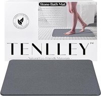 Tenlley Stone Bath Mat, Natural Diatomaceous