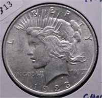 1923 PEACE DOLLAR CHOICE BU