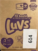 Luvs 234 diapers size 3