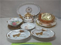 GOOD ASSORTMENT OF 50TH ANNIVERSARY DISHES