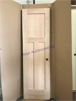 Oak slab door, approx 23.75 x 80
