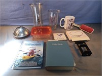 Holy Bible, vase, strainer, mug  and more......