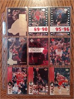 Micheal Jordan Basketball Card Lot (x9 cards)