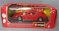 Burago 1984 Ferrari Testarossa 1/24 Scale Diecast