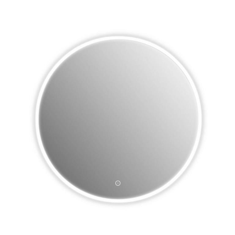 Round Frameless LED Light Wall Mirror