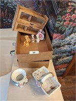 Ceramic Decor, Wood Box & Other