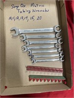 Snap On metric tubing wrenches