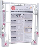 (N) Safety 1st Ready to Install Baby Gate (White),