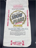 Henderson NC Sanford milling co snow flake flour