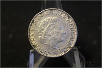 1958 Netherlands 1 gulden Silver Coin