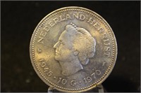 1970 Netherlands 10 gulden Silver Coin