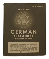 1943 US Army German Phrase Book TM30-606