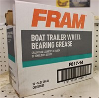 Lot of 9 Fram Boat Trailer Wheel Bearing Grease