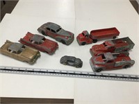 7 die cast vehicles