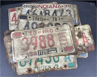 (F) Barn Finds Vintage Indiana State License