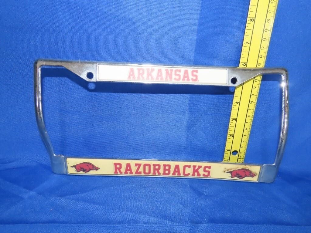 Arkansas Razorbacks Car Tag Cover
