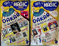 FOUR VINTAGE MAGIC AND COMEDY POSTERS
