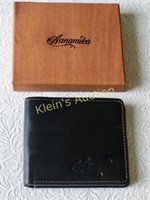 brand new in box genuine leather bifold wallet ana