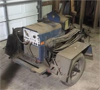 Miller AEAD-200LE towable arc welder/generator