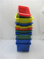 plastic classroom storage trays