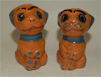 Vintage Mexican Pottery Sitting Dogs