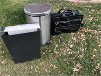 Garbage can, shredder,briefcase