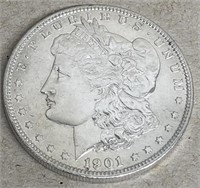1901-O Morgan silver dollar excellent condition