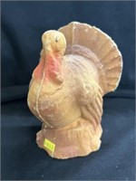 Turkey Form Paper Mache Candy Container