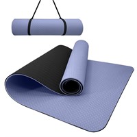 Yoga Mat, 8mm Thick Yoga Mat, 72"x24" Fitness & E