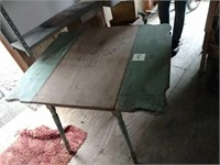 Farmhouse table, distressed sage