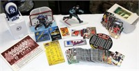 Small Sports Lot Cards Hockey Figures Yankees Ball