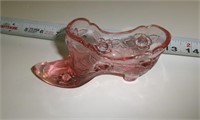 FENTON PINK GLASS SHOE