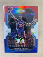 Patrick Ewing 2021 Prizm Red White Blue