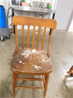 5 Vintage Oak Army Chair
