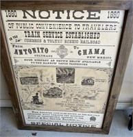 Vintage Western Framed Print