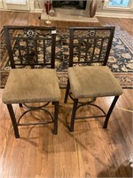 2- nice bar stools- sizes in pics