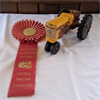 Minneapolis Moline Toy Tractor, Festival Ribbon