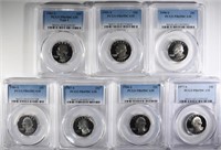 PCGS PR69 DCAM WASHINGTON QTR LOT; 1990-S,