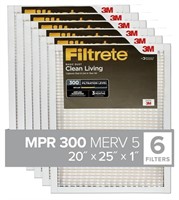 Filtrete 20x25x1 AC Furnace Air Filter, MERV 5,