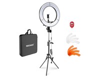 NEEWER Ring Light Kit with Stand Kit, 18in/48cm