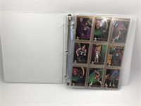 NOTEBOOK OF  BASKETBALL TRADING CARDS -