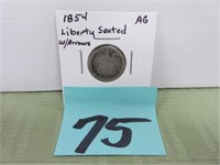 1854 Liberty Seated Dime w/arrows – AG