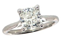 14k Gold 2.14 ct Radiant Cut Lab Diamond Ring