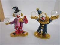 Heavy Diecast Metal Miniature Clowns