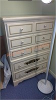 tall 5 drawer white dresser