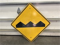 Road sign- bumpy road
