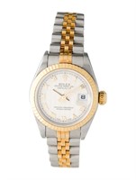 Rolex Datejust 18k Two Tone Silver Dial Auto. 26mm